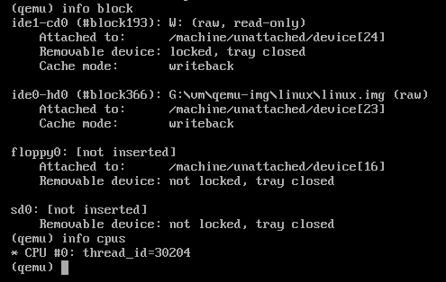 QEMU Human Monitor Protocol